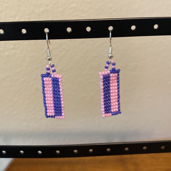 Handmade Beaded Earrings - Picture 3 of 3